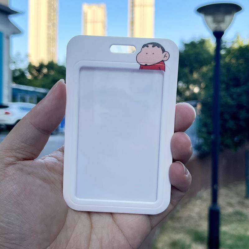 Vỏ Đựng Thẻ Sinh Viên Hai Mặt Họa Tiết Cậu Bé Bút Chì Shin Chan Dễ Thương