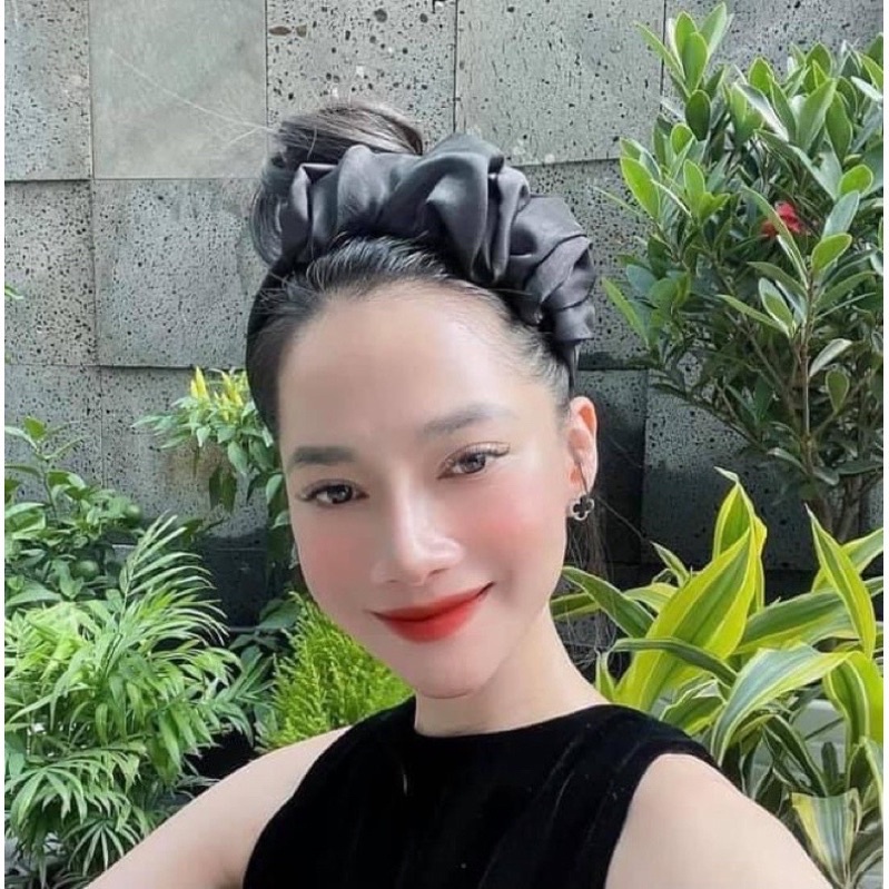 Bờm nhún lụa / Băng đô lụa , phụ kiện tóc tiểu thư xinh đẹp -  Hari Korea Accessories