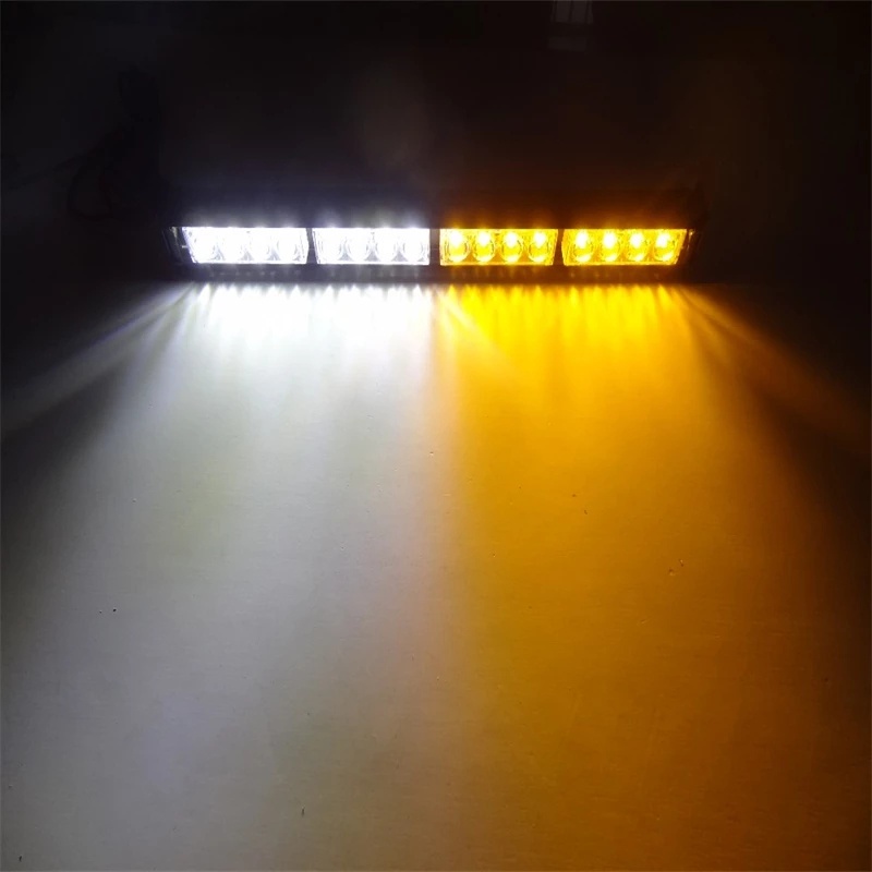 Đèn LED Cảnh Báo Khẩn Cấp 16 Bóng DRL 12V Ánh Sáng Nhấp Nháy Chất Lượng Cao Cho Xe Hơi / Xe Cứu Hỏa