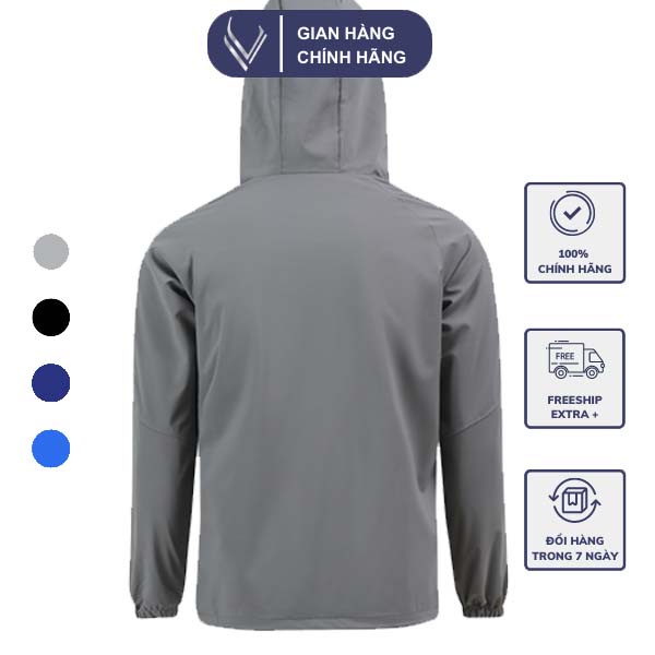 Áo gió chống nước có sọc tay lửng VERATINO thiết kế 2 lớp dày dặn cao cấp