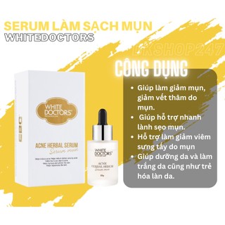 SERUM GIẢM MỤN MỜ THÂM – WHITE DOCTORS ACNE HERBAL SERUM