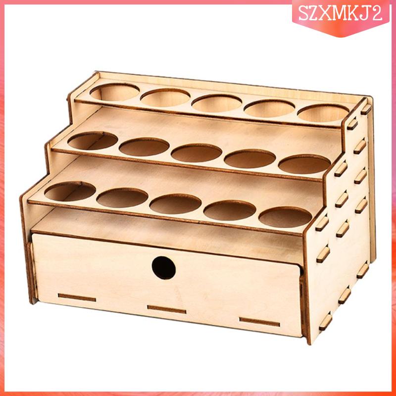 Kệ Gỗ 2 Tầng 12 Ngăn Đựng Mực In DIY szxmkj2