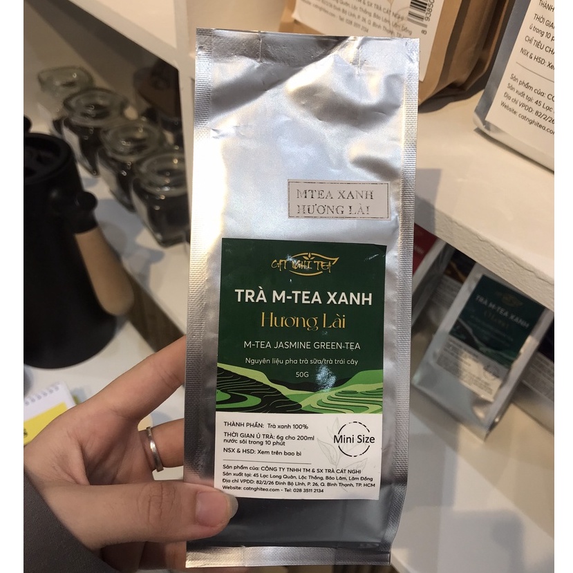 Trà xanh CAT NGHI TEA - Nguyên liệu chuẩn pha trà sữa và trà trái cây