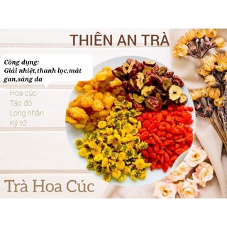 Trà hoa cúc mix,thiên an trà,an thần,thanh nhiệt,sáng da,dưỡng nhantrà dưỡng nhan,trà hoa