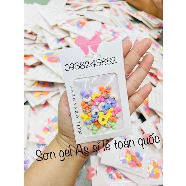 Set phụ kiện trang trí móng nail giá rẻ