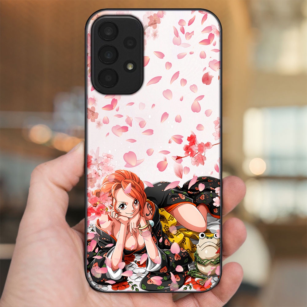 Ốp lưng Samsung A23 viền đen in hình Nami One Piece Đảo Hải Tặc