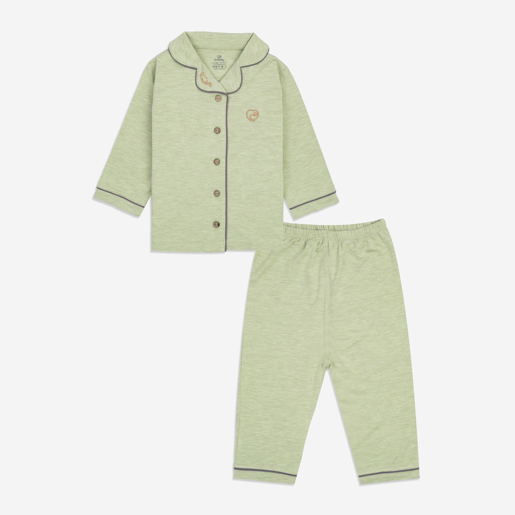 Bộ quần áo dài tay Pyjamas Bambus Mella BU Baby