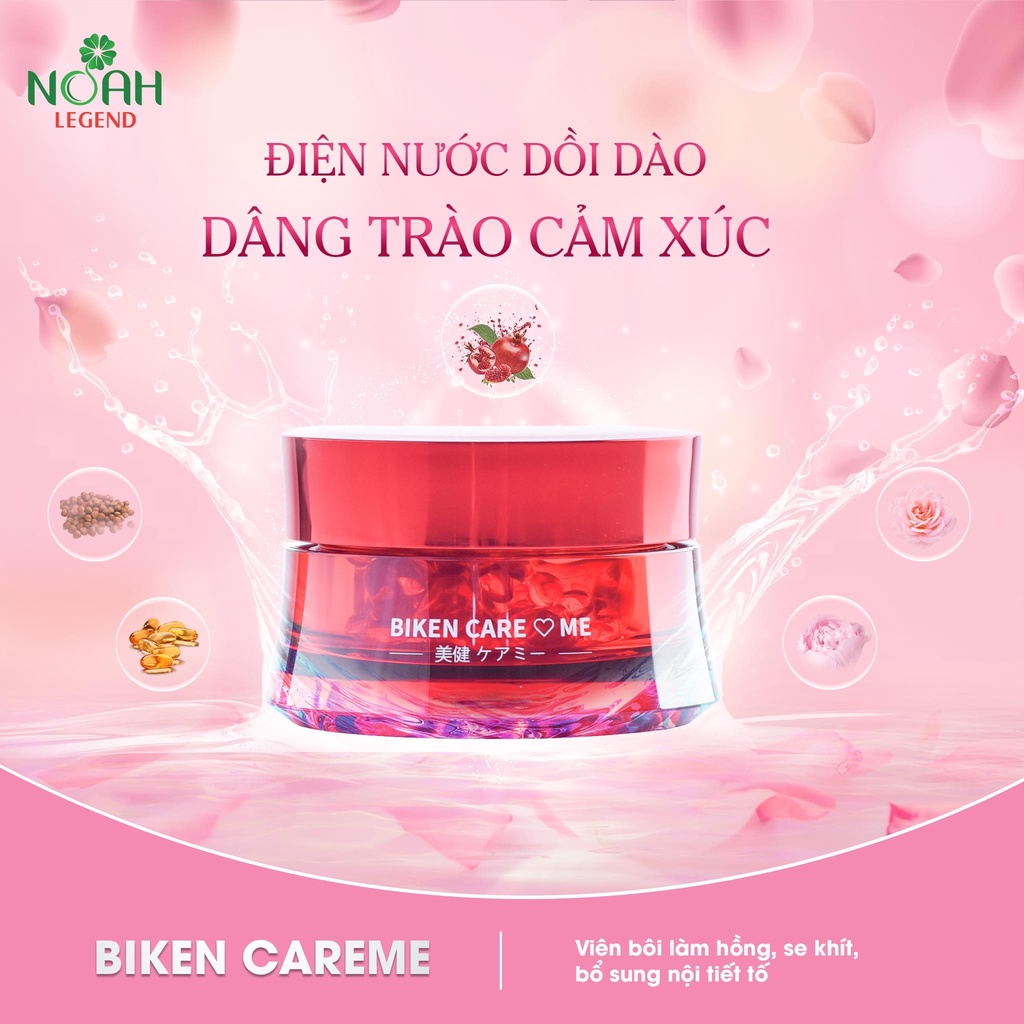 Viên Bôi Trẻ Hóa, Thu Hẹp, Làm Sáng Hồng và Cân Bằng Nội Tiết Tố Biken CareMe Nhật Bản