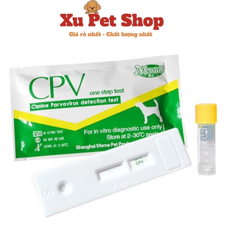 Test PARVO (que CPV) CARE (CDV) FPV cho mèo dùng trong phòng khám chó mèo thử bệnh trên chó