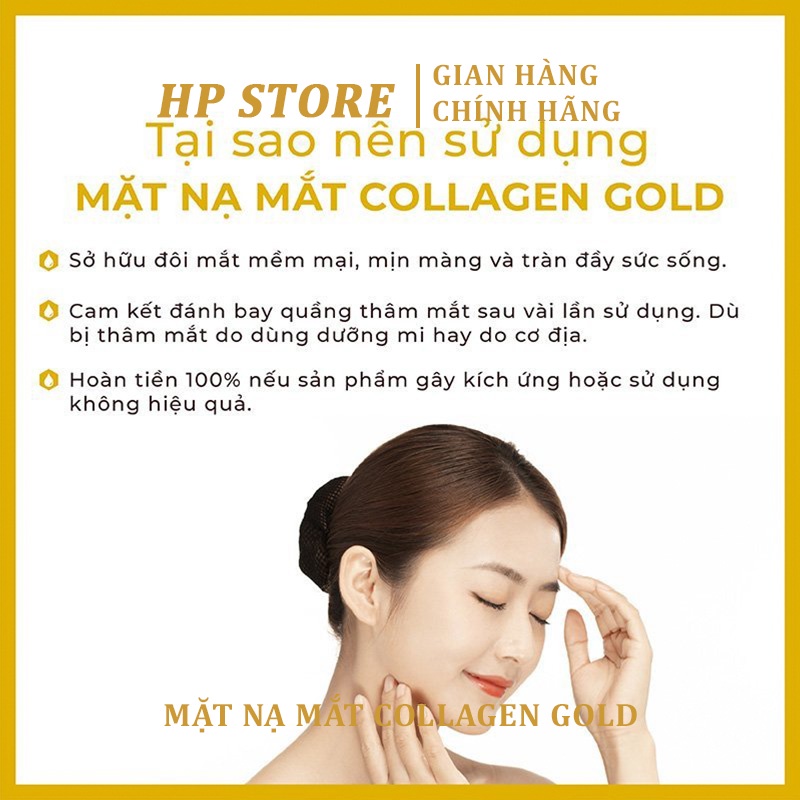 Mặt Nạ Mắt Collagen Gold Crystal Eyes - Giảm Quầng Thâm Nếp Nhăn Chống Lão Hoá Cho Mắt | BigBuy360 - bigbuy360.vn