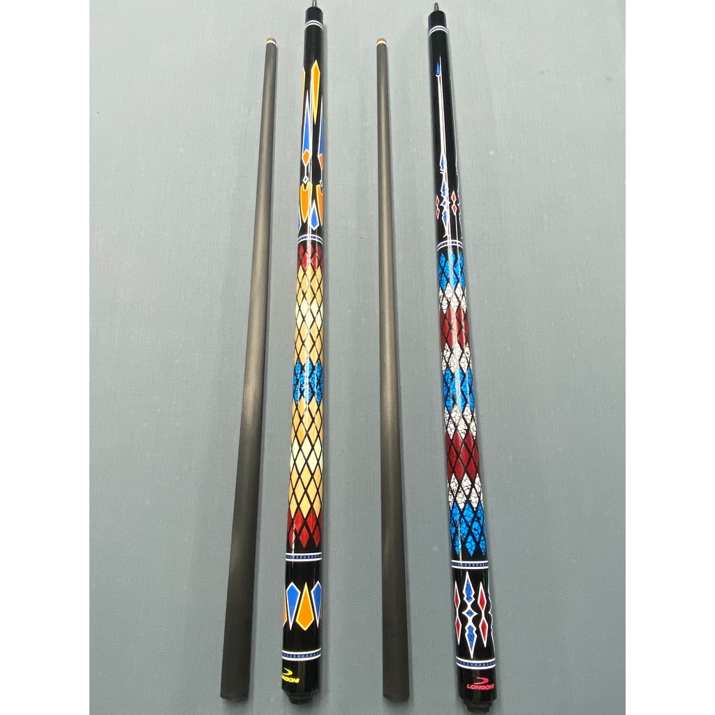 Cơ bi da 3 băng Longoni custom ngọn carbon