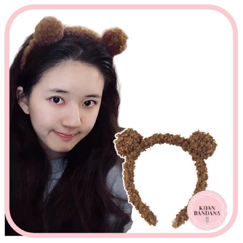 Cài tóc gấu cute dễ thương - Băng đô tóc con gấu