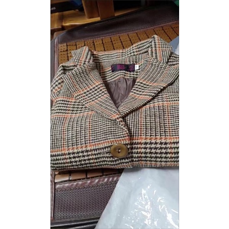 Áo vest dạ kẻ 2 lớp trung niên bigsize 80 kí lô