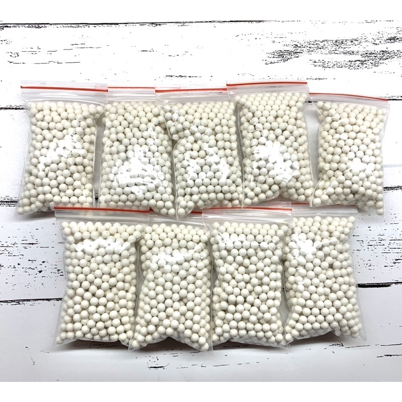 Bi trắng 6mm 0.20g cao cấp, đẹp, mịn và bền