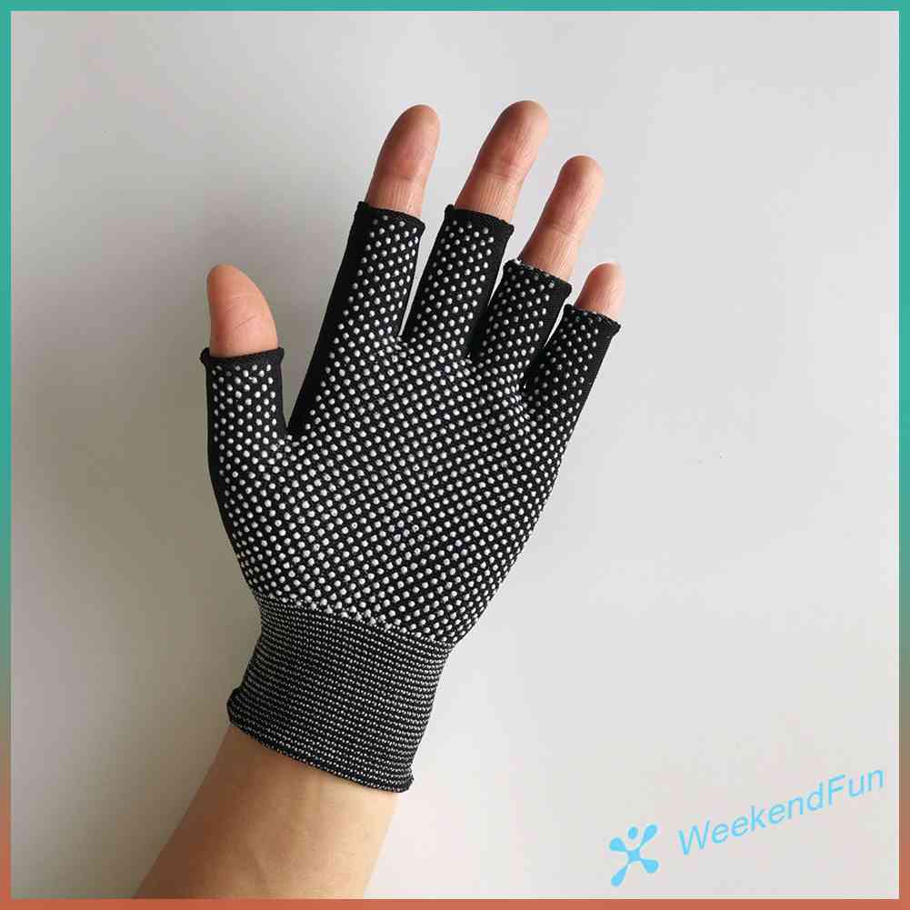 Chúng ta★Găng Tay Nửa Ngón Chống Trượt Khi Đi Xe Đạp, Câu Cá