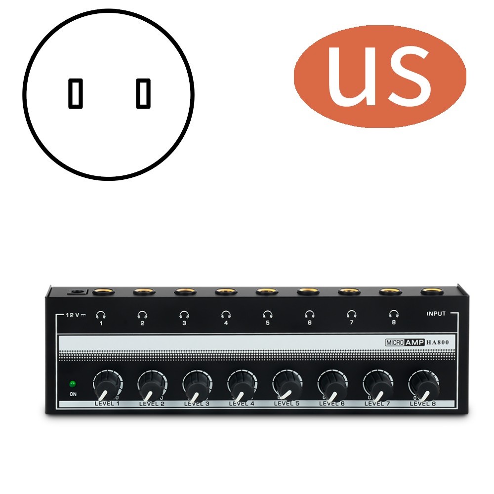 Bộ Khuếch Đại Âm Thanh Siêu Trầm HA800 8 Kênh Phích Cắm EU US