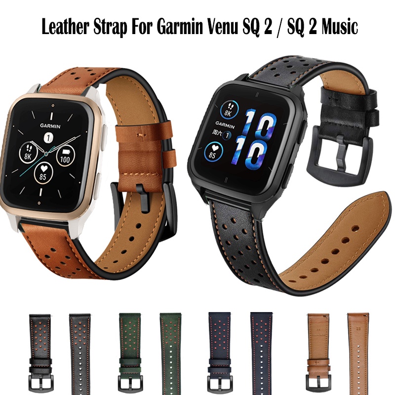 Dây Đeo Thay Thế Chất Liệu Da Cao Cấp Cho Garmin Venu SQ 2 Venu SQ 2