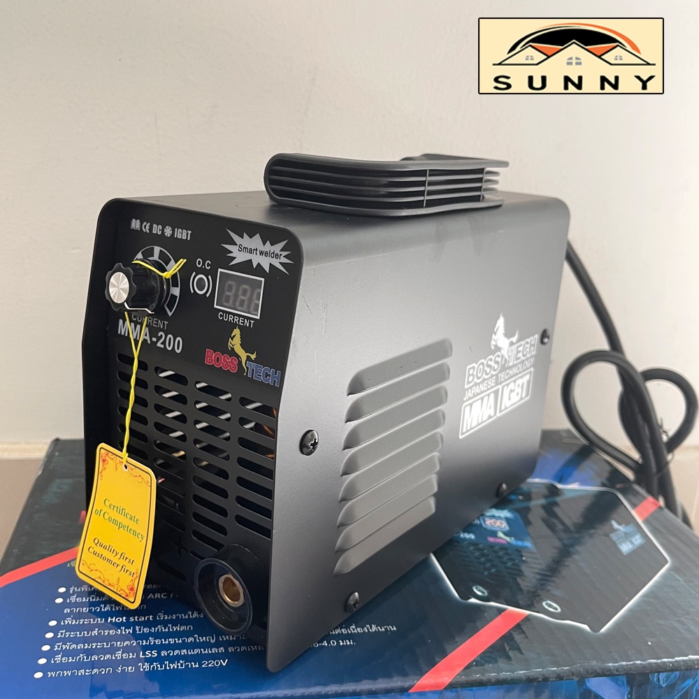 Máy Hàn Điện Tử BOSS-TECH Công Nghệ Nhật Bản - Kèm Bộ Phụ Kiện Đầy Đủ, Máy Hàn Que Điện Tử Mini BẢO HÀNH 12 THÁNG SUNNY