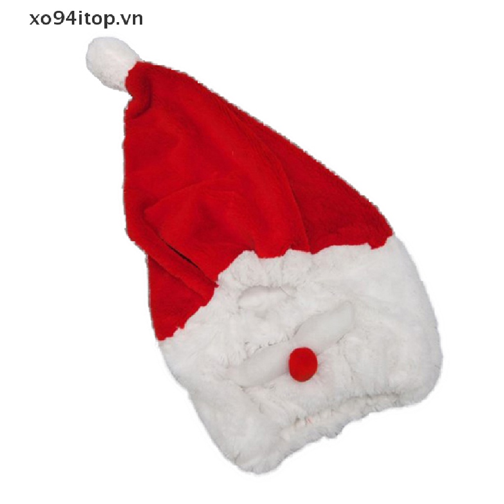 Mũ Ông Già Noel Đội Mũ Bảo Hiểm Trang Trí Xe Máy