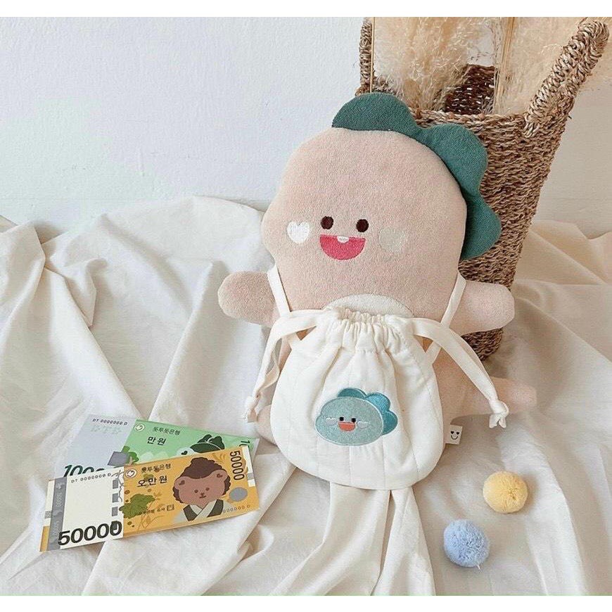 Túi đựng tỏi thêu hình phong cách Hàn Quốc cho bé yêu