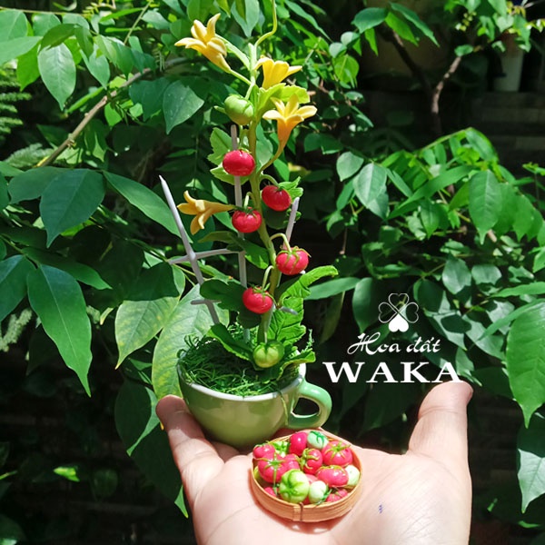 Mô hình 2 Trái Cà Chua Mini- Rau Củ Quả Mini 1/12