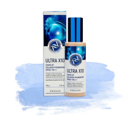 KEM NỀN ENOUGH ULTRA X10 COVER UP COLLAGEN FOUNDATION SPF50 + PA +++