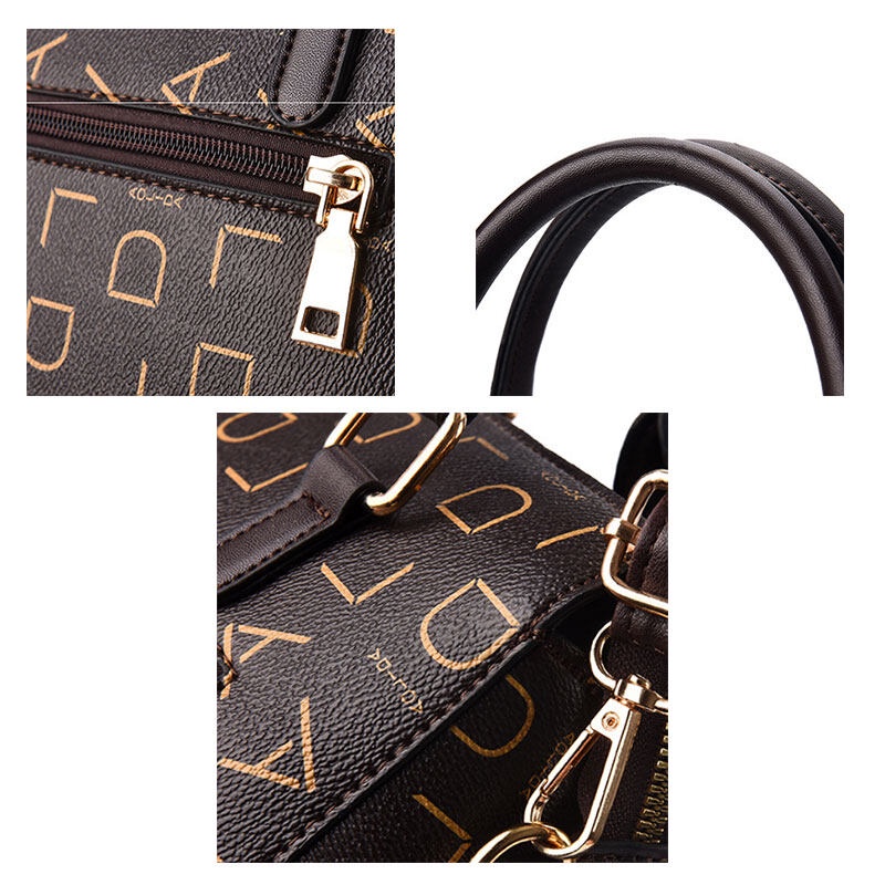 Menas Túi Xách Da PU Sức Chứa Lớn In Họa Tiết Thời Trang Cho Nữ