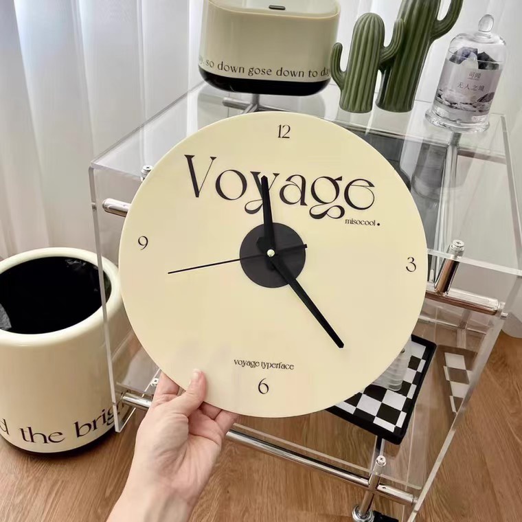 SẴN Đồng hồ tròn treo tường dựa tường Decor trang trí tối giản sang trọng
