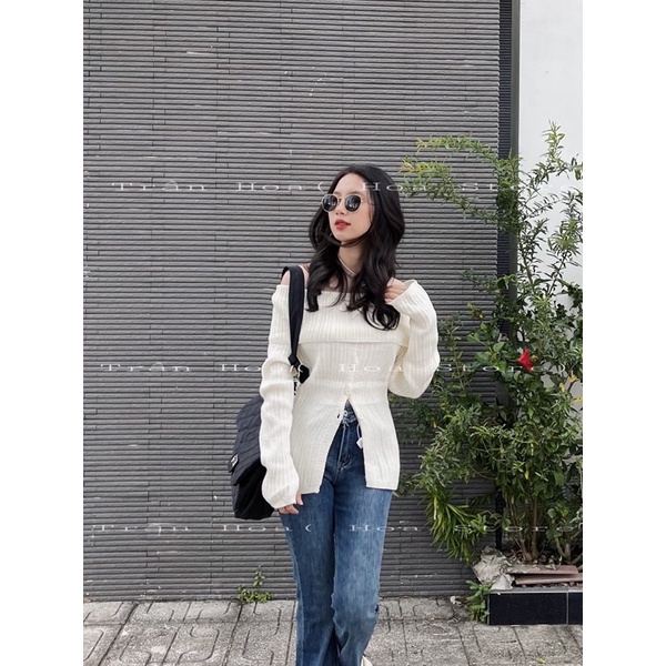 Áo trễ vai ( Ảnh thật shop chụp)