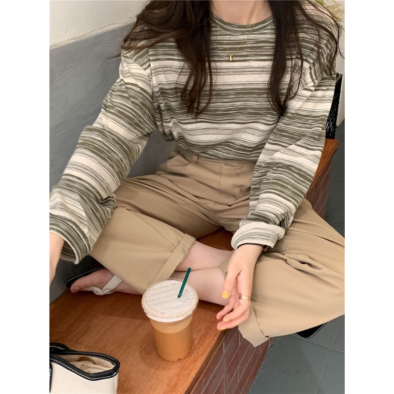 Áo Thun Sweater Mỏng Tay Dài Thời Trang Xuân Thu 2022 Cho Nữ