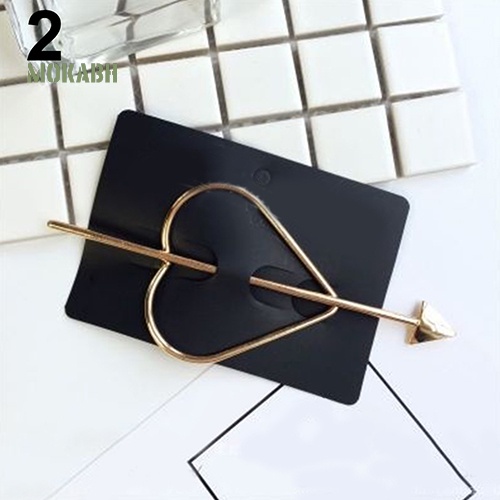 1 Kẹp Tóc Hình Ngôi Sao / Trái Tim Dễ Thương Thời Trang