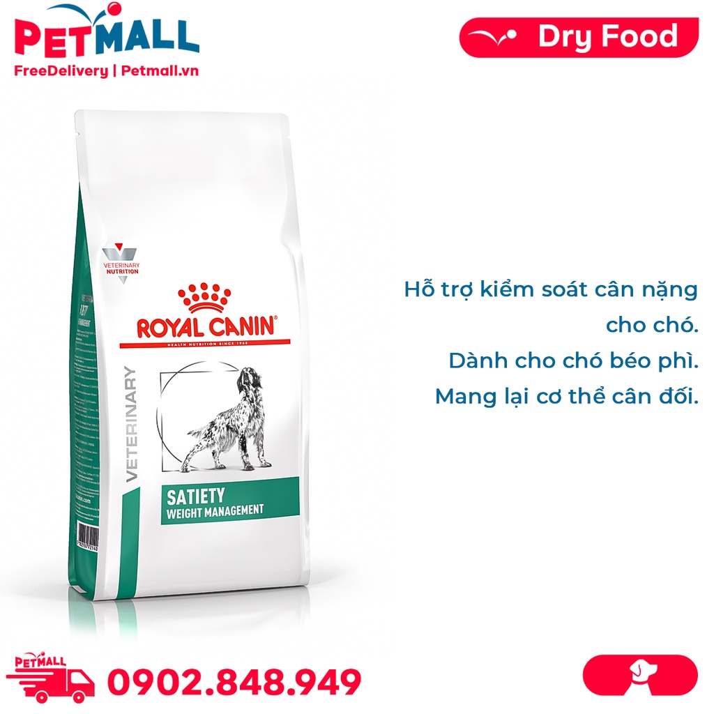 Thức ăn chó Royal Canin Satiety Weight Management 1.5kg - Hỗ trợ giảm cân