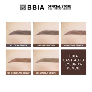 (BILL KOREA) Kẻ Mày BBIA Last Auto Eyebrow Pencil 0.18g