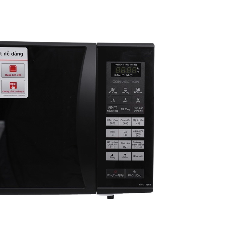 Lò vi sóng có nướng Panasonic NN-CT36HBYUE 23 lít NEW 100% chính hãng bảo hành 12 tháng