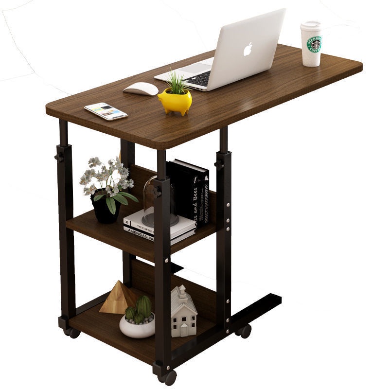 Bàn Học Bàn Làm Việc Thông Minh Có Giá Sách Có Bánh Xe Di Động Nâng Hạ Chiều Cao Dễ Dàng