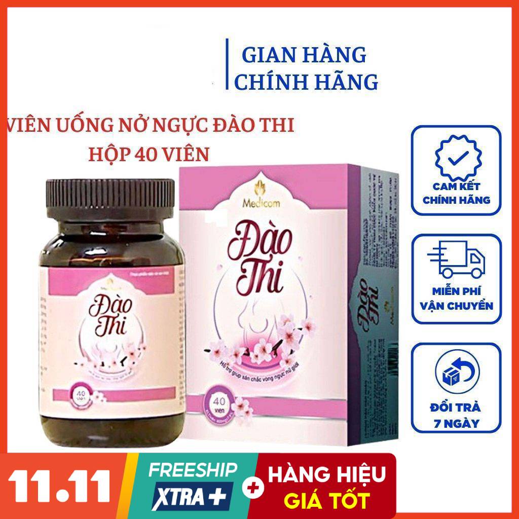 Viên Uống Nở Ngực Đào Thi Tăng Size Vòng 1 Hàng Chính Hãng 100%
