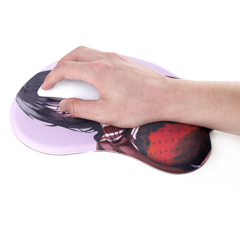Miếng Lót Chuột Máy Tính 3D Bằng silicone Hình zhongli xiao diluc Keeya