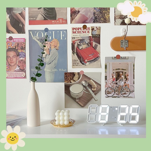 Ảnh trang trí poster dán tường hình decor vintage aesthetic retro, postcard bưu thiếp tranh giấy treo phòng ngủ bàn học