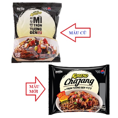 1 thùng = 20 gói Mì Trộn Tương Đen Koreno