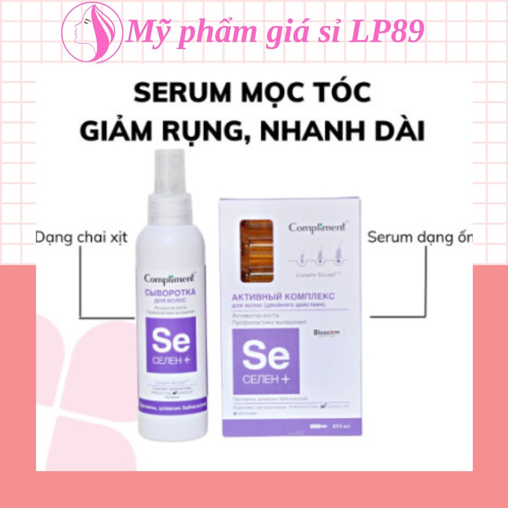 Tinh chất serum giúp mọc tóc giảm rụng tóc và nhanh dài tóc Compliment SE SELEN+