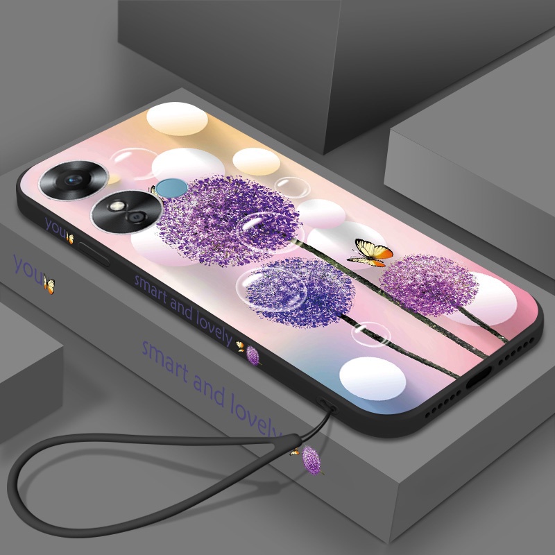 Ốp silicon HìNh Hoa Bồ Công Anh Và BướM Cho OPPO Reno8T reno 8T 8 Pro 8Z 5G