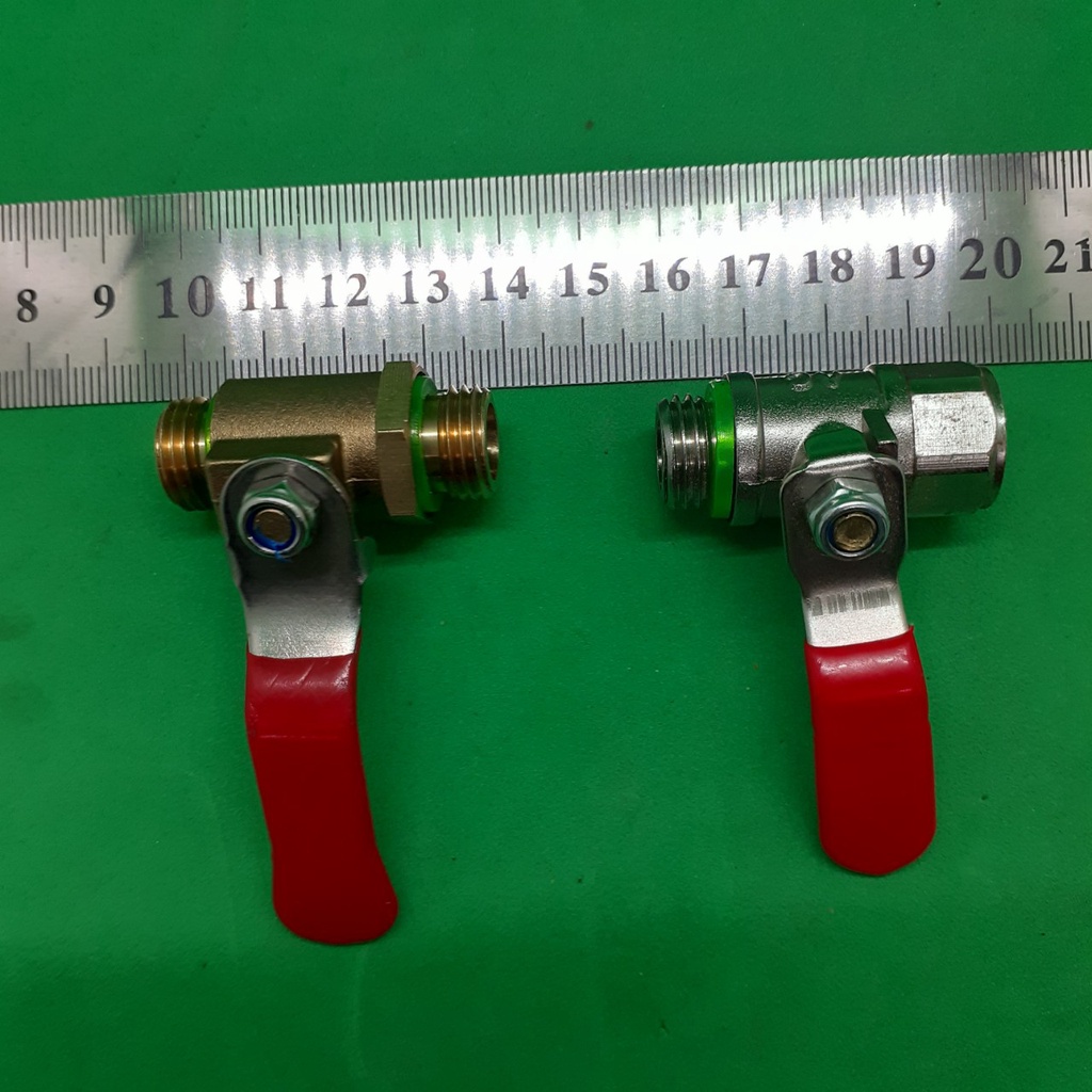 Khóa đồng hai đầu ren ứng dụng van hơi lắp đồ hơi &amp; khí bình xịt chất lỏng