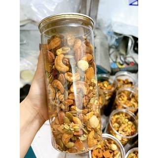 Granola siêu hạt 5% yến mạch, hạt và yến mạch nướng dầu oliu mật ong hũ 500gram