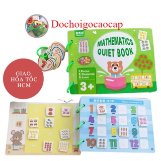 Bộ bóc dán thông minh - Học liệu bóc dán TOÁN HỌC - Sách bóc dán Montessori giúp bé phát triển trí tuệ