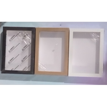 Khung Ảnh Để Bàn gỗ 3D trong suốt 12*17*4,5cm 1 mặt KA9 Khung Hình mô hình hoa khô đất sét tiêu bản tranh giấy kèm đế