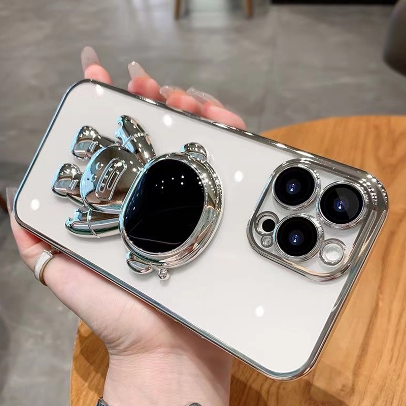 Ốp Điện Thoại Có Giá Đỡ Hình Phi Hành Gia Cho iPhone 12 11 pro max 12 mini