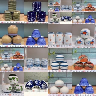 Set 3 ly uống trà gốm sứ Nhật (khoan lỗ free theo yc)