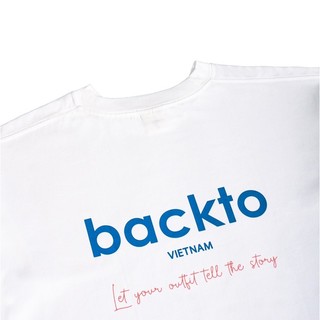 Áo thun BACKTO SIGNATURE - White