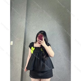 ÁO BABYDOLL HOA NGỰC  [TNT SHOP BIGSIZE 60KG 90KG]
