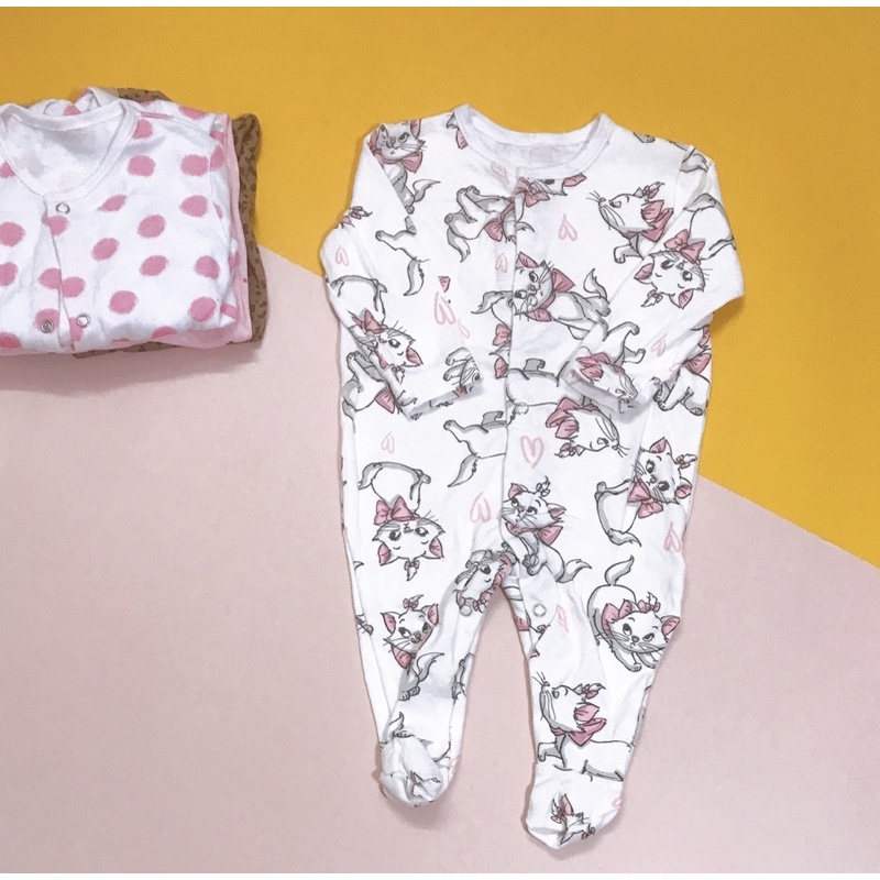 SLEEPSUIT COTTON XUẤT DƯ SIZE 6M